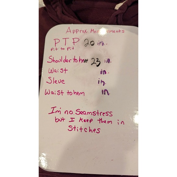 Vans Burgundy Checkerboard Pullover Hoodie Sweatshirt Size S - Picture 9 of 9